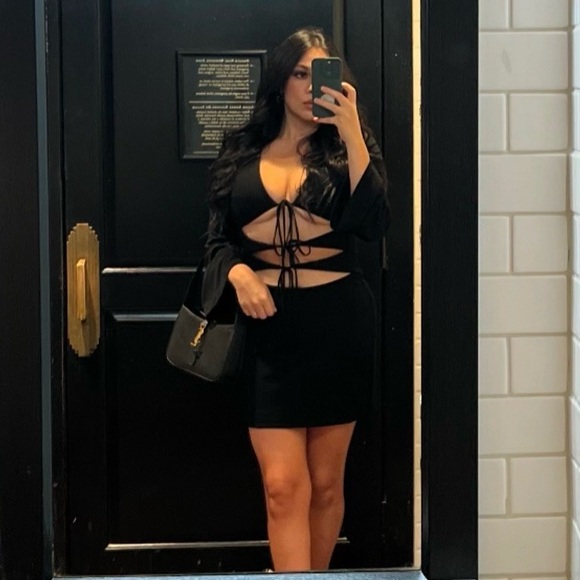 ZARA Cut Out Mini Dress - Picture 7 of 7